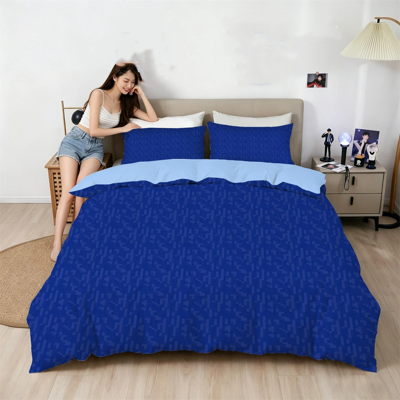 Interesting Pixel World Beddin - Home Textiles Bedding บทวิจารณ์และราคา