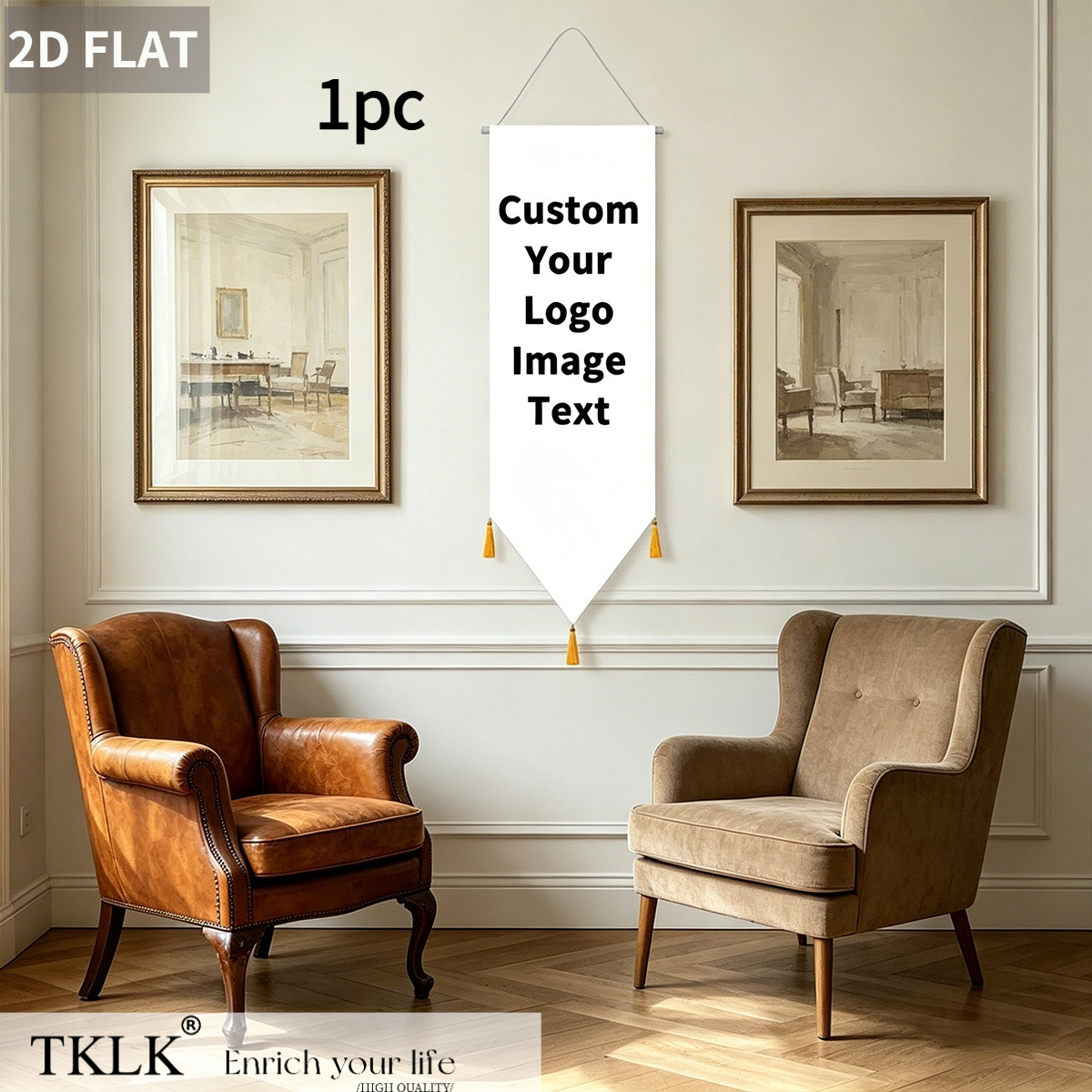 2D FLAT 1pc Custom Durable Pol - Home Textiles Images บทวิจารณ์และราคา