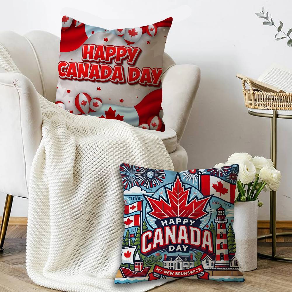 C-CANADA DAY Cushion Cover Pil - Home Textiles Canada บทวิจารณ์และราคา