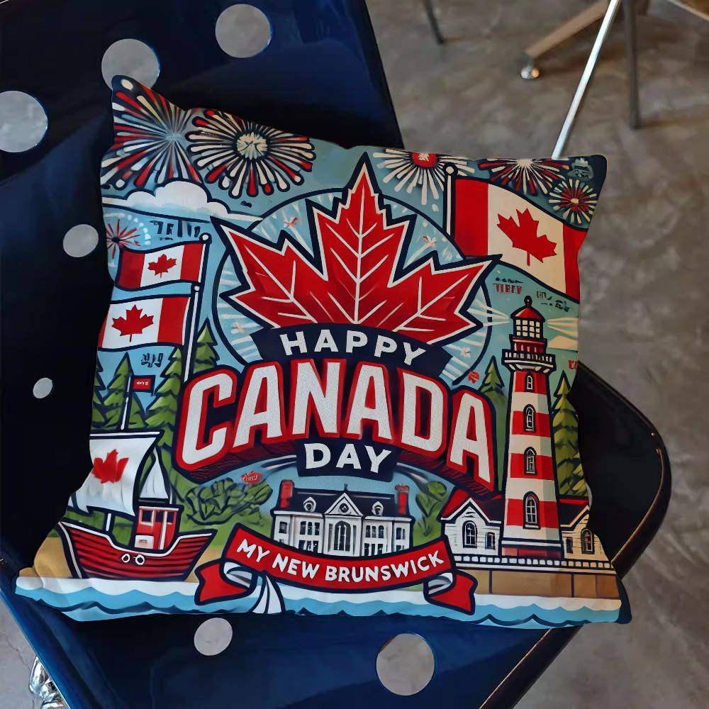 C-CANADA DAY Cushion Cover Pil - Home Textiles Canada บทวิจารณ์และราคา