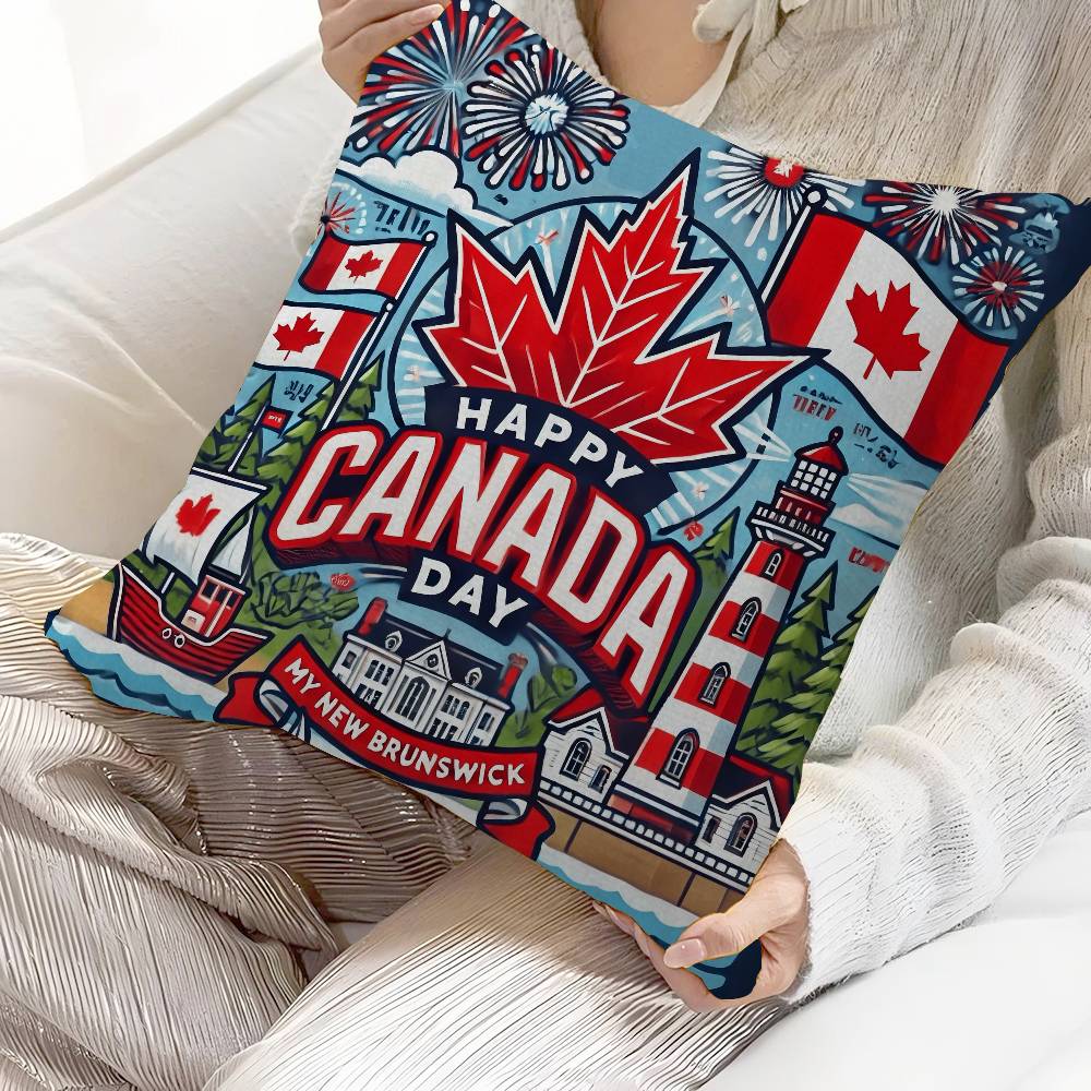 C-CANADA DAY Cushion Cover Pil - Home Textiles Canada บทวิจารณ์และราคา