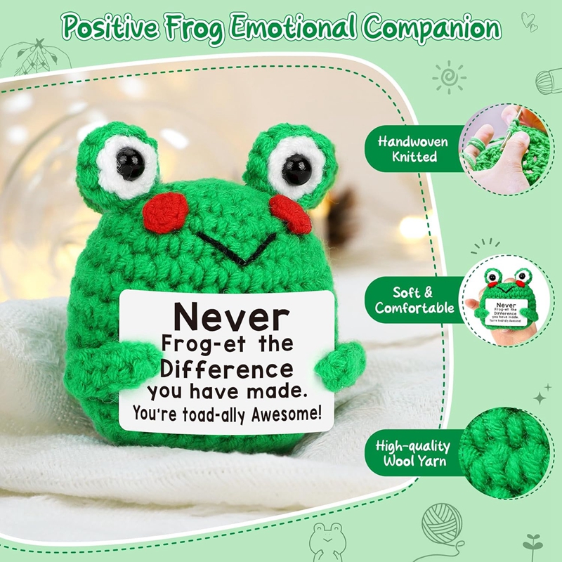 Funny Crochet Frog Figurines E - Home Textiles Today บทวิจารณ์และราคา