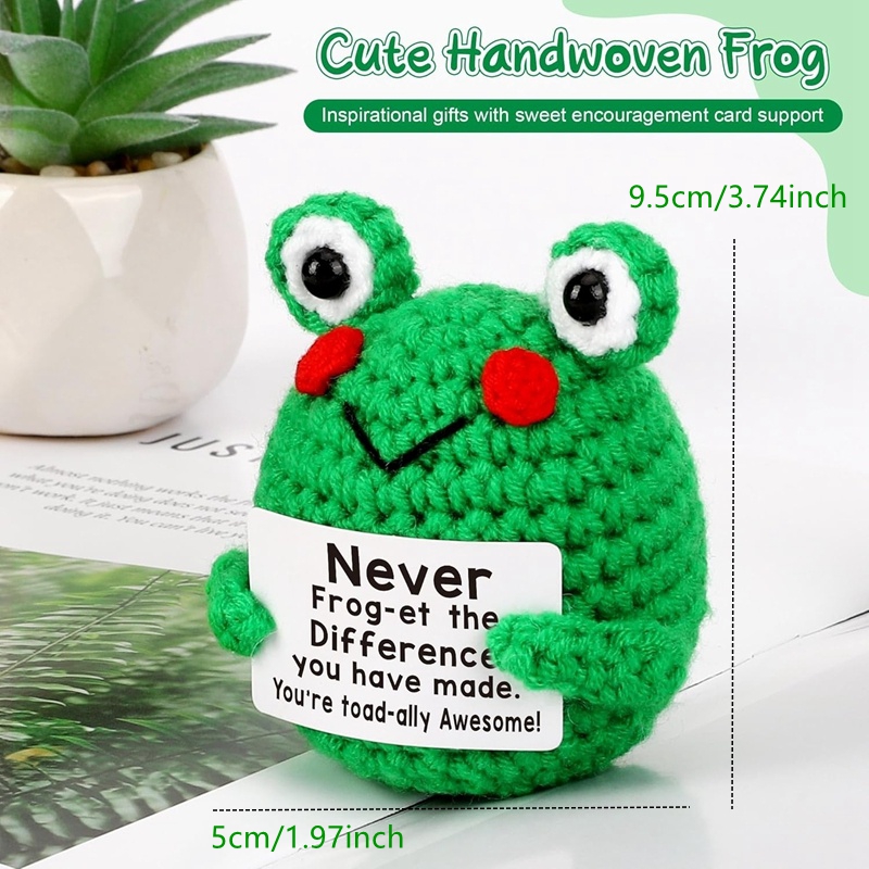 Funny Crochet Frog Figurines E - Home Textiles Today บทวิจารณ์และราคา