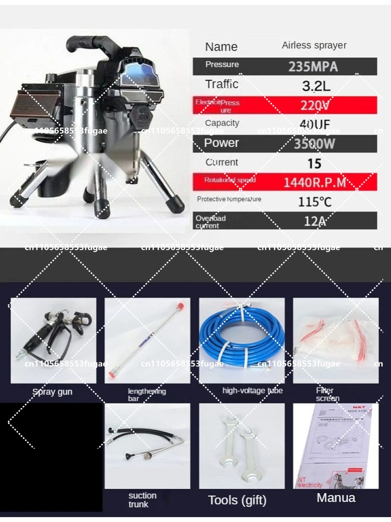 Professional 3.2L Airless Spra - Home Textile Industry บทวิจารณ์และราคา