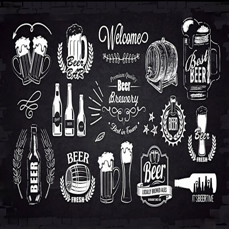 Simple hand-painted beer perso - Home Textiles Images บทวิจารณ์และราคา