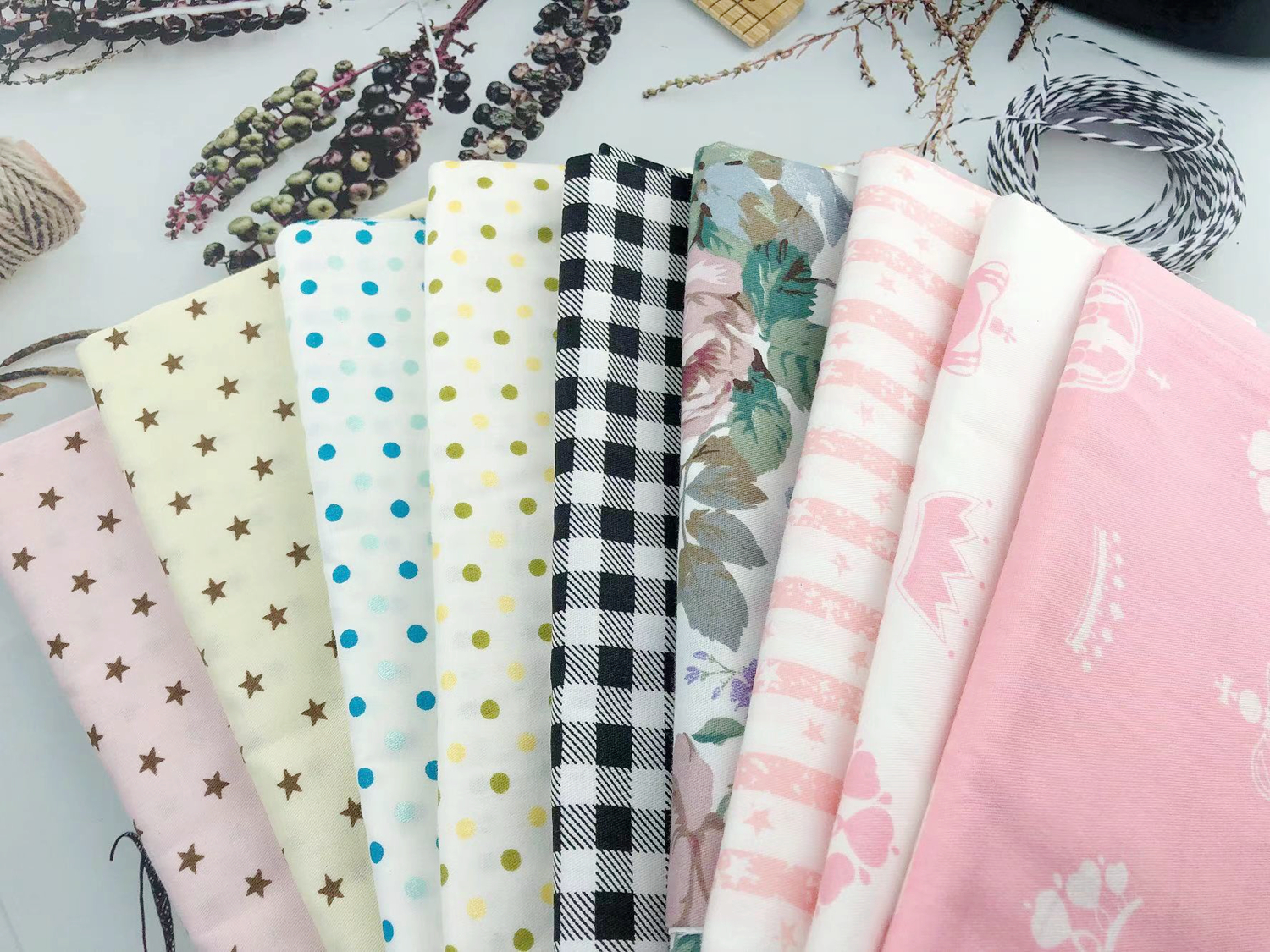 Delicate 50cmx50cm Fat Quarter - Home Textiles Bedding บทวิจารณ์และราคา