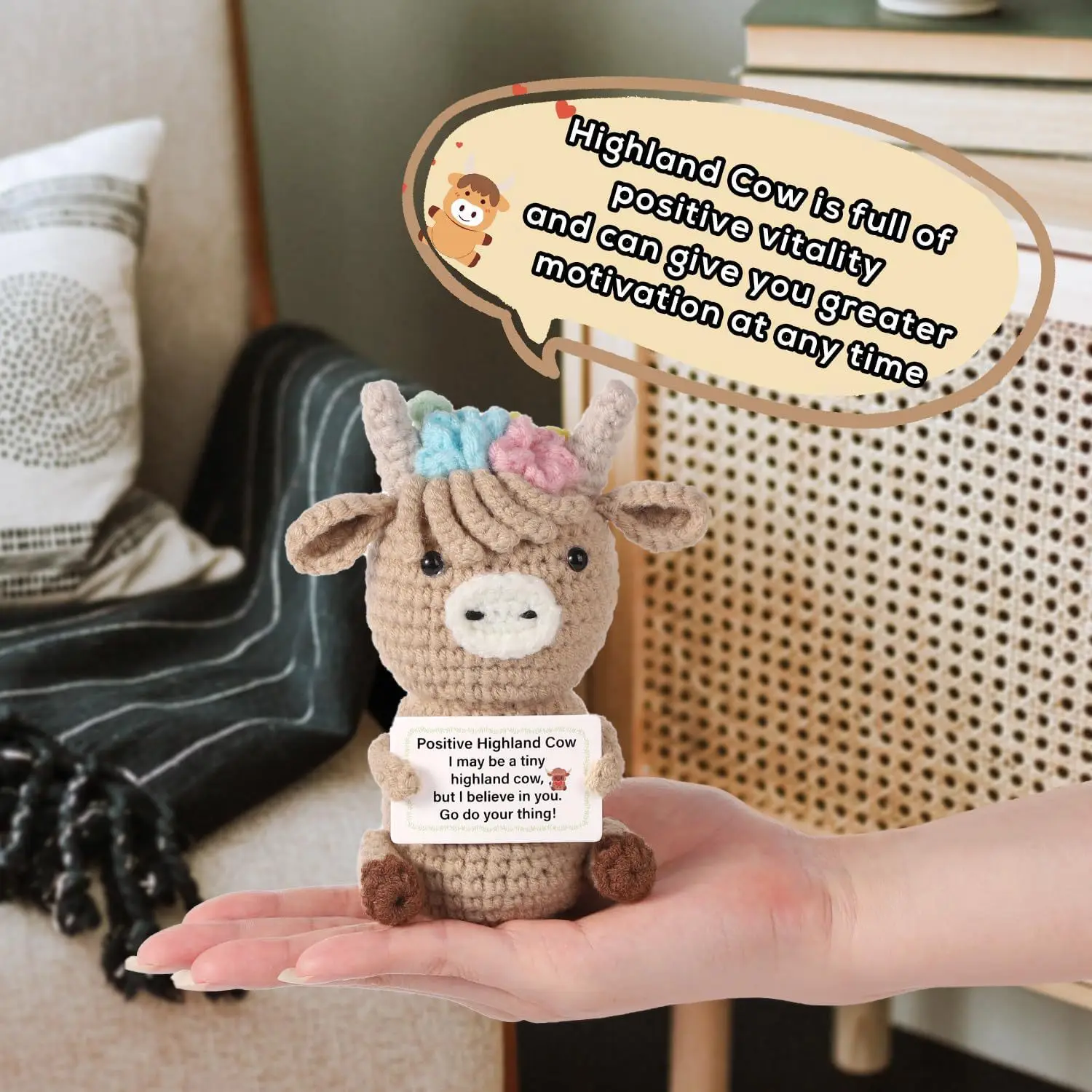 Crochet Emotional Cow Doll Dec - Home Textiles Today บทวิจารณ์และราคา