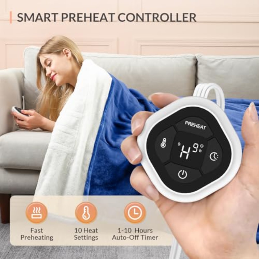 LuxeHeat Heated Blanket Electr - Electric Blanket Heated บทวิจารณ์และราคา
