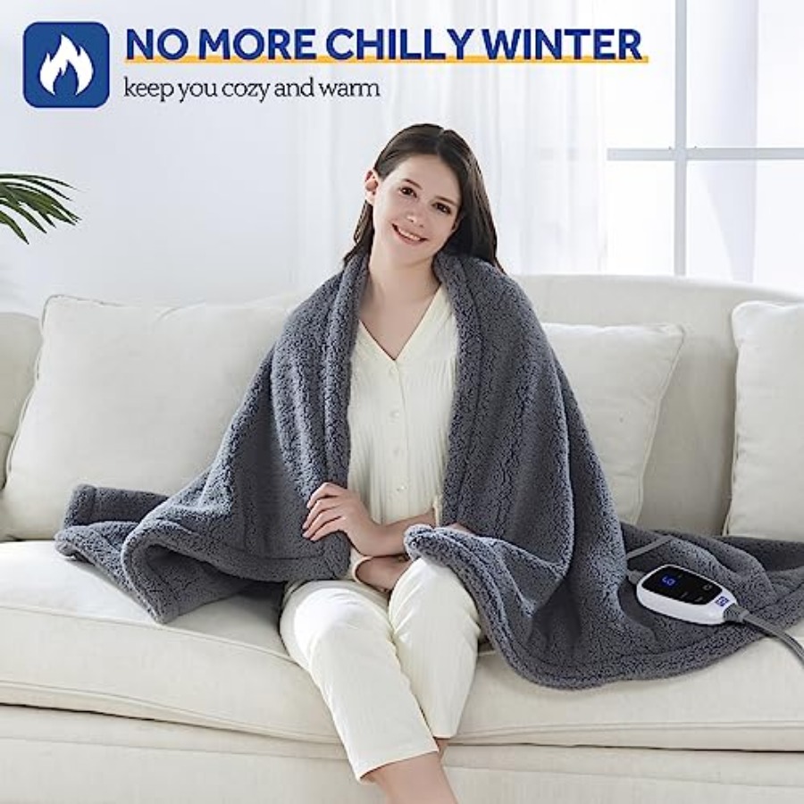 Electric Blanket Heated Throw  - Electric Blanket Heated บทวิจารณ์และราคา