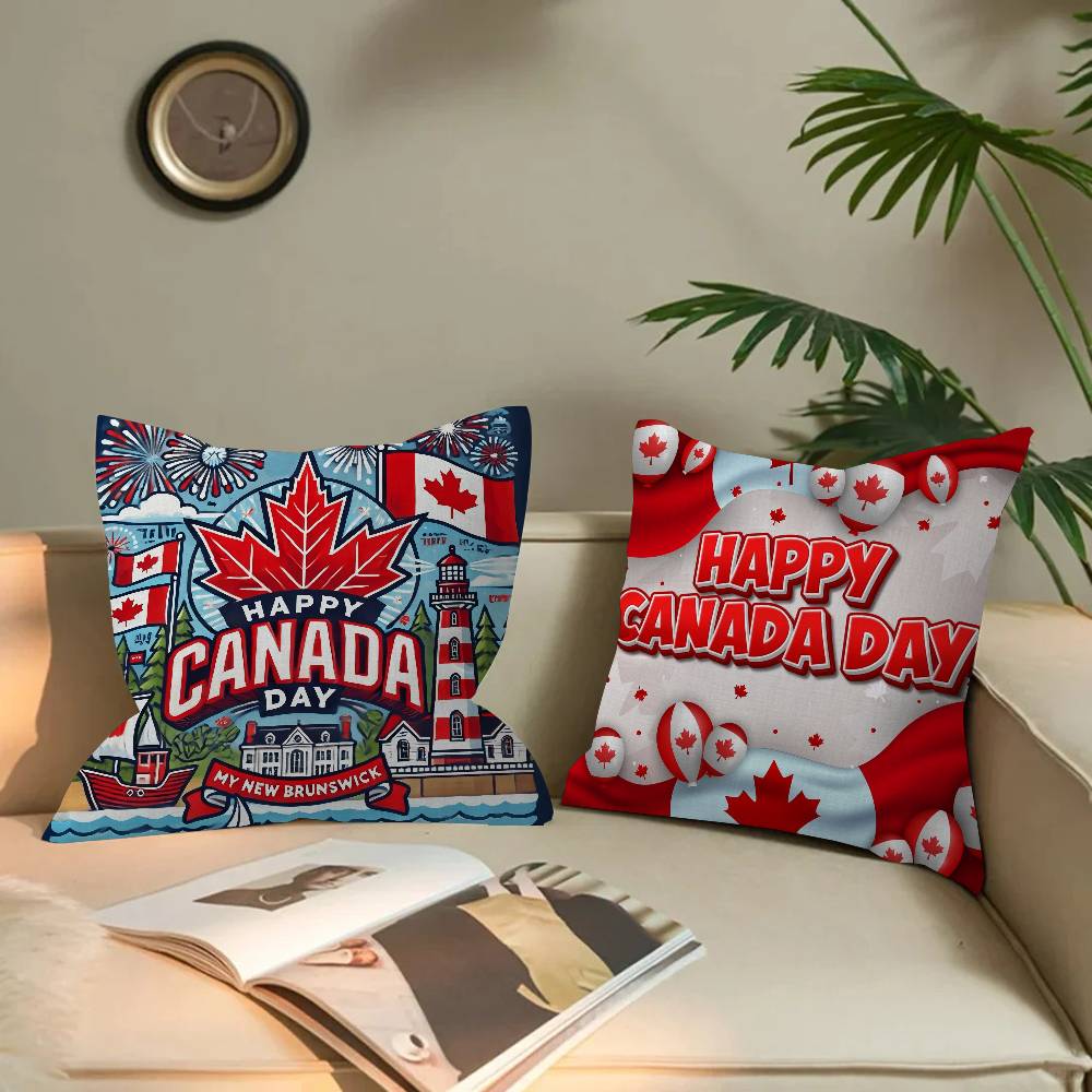 C-CANADA DAY Pillow Covers Car - Home Textiles Canada บทวิจารณ์และราคา