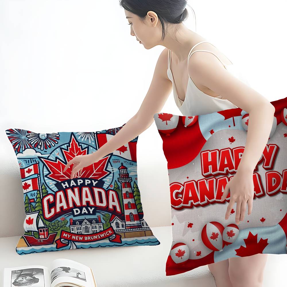 C-CANADA DAY Pillow Covers Car - Home Textiles Canada บทวิจารณ์และราคา