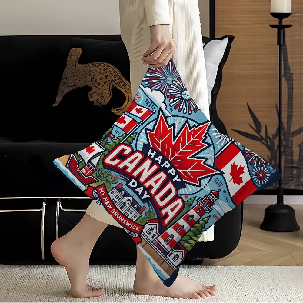 C-CANADA DAY Pillow Covers Car - Home Textiles Canada บทวิจารณ์และราคา