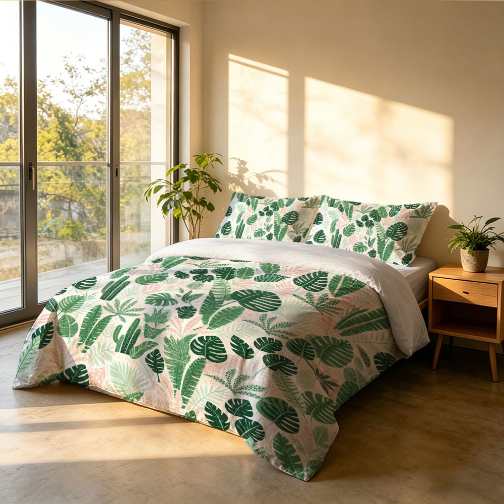3pcs Rainforest Print Series C - Home Textiles Bedding บทวิจารณ์และราคา