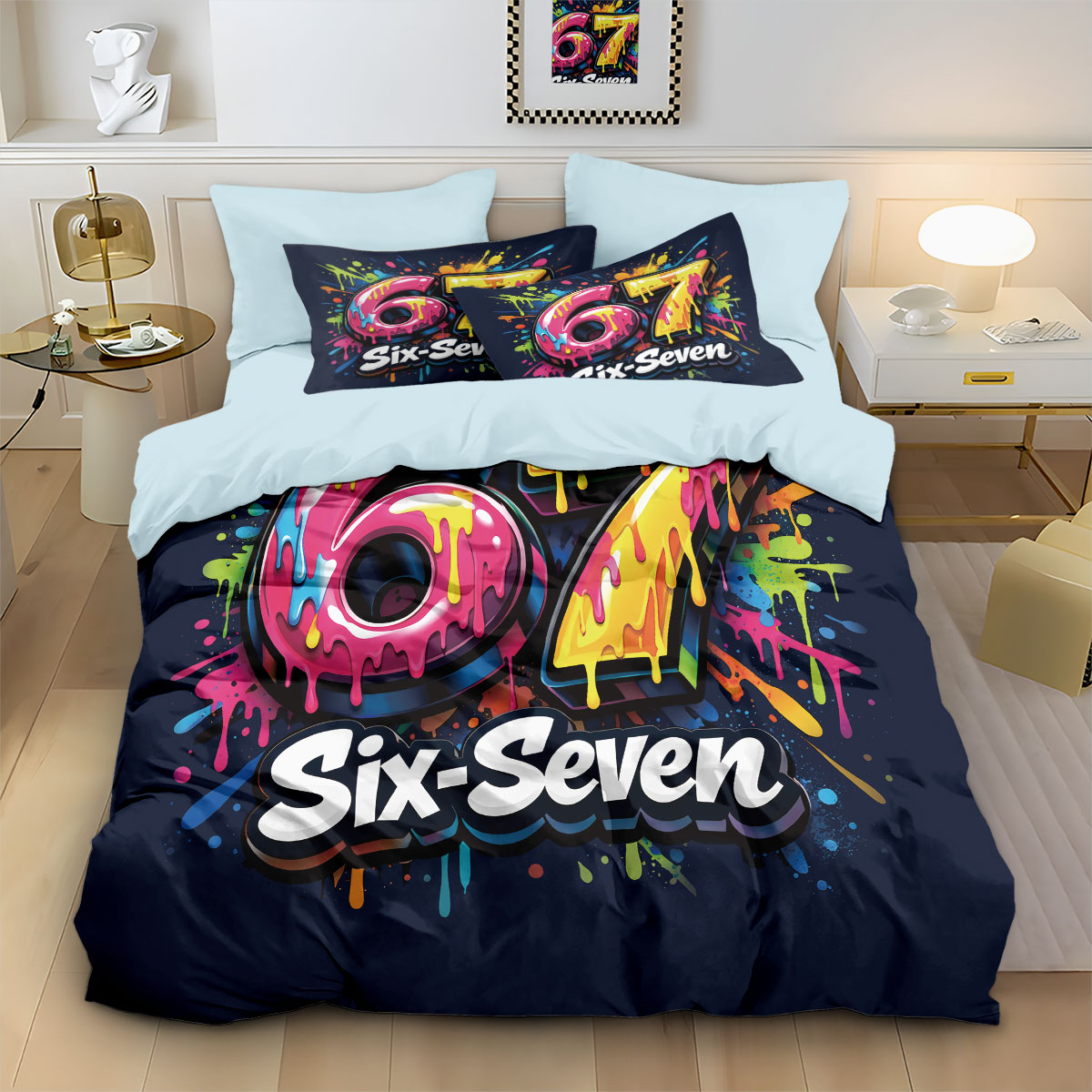 3pcs Graffiti Style Game Contr - Home Textiles Bedding บทวิจารณ์และราคา