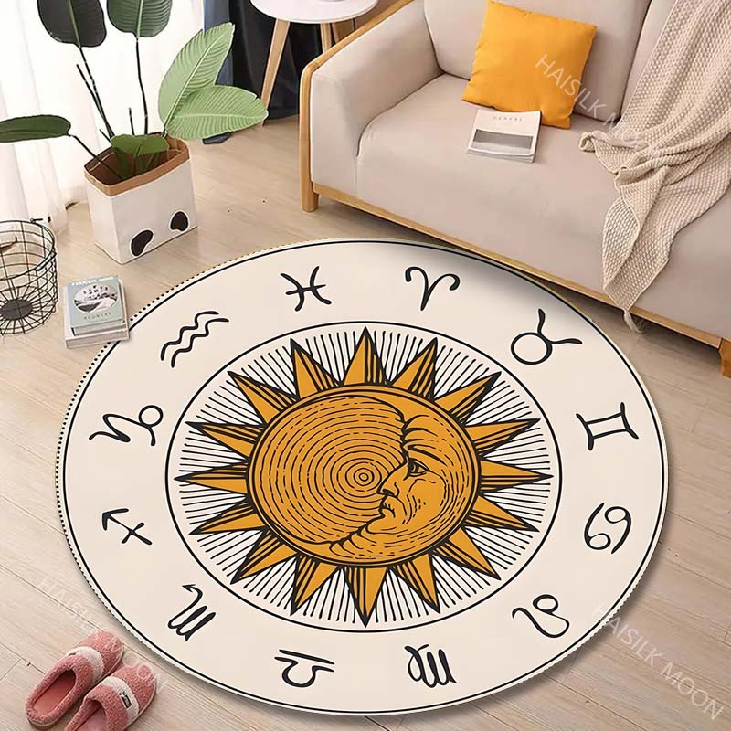 1PC Zodiac signs around sun im - Home Textiles Images บทวิจารณ์และราคา