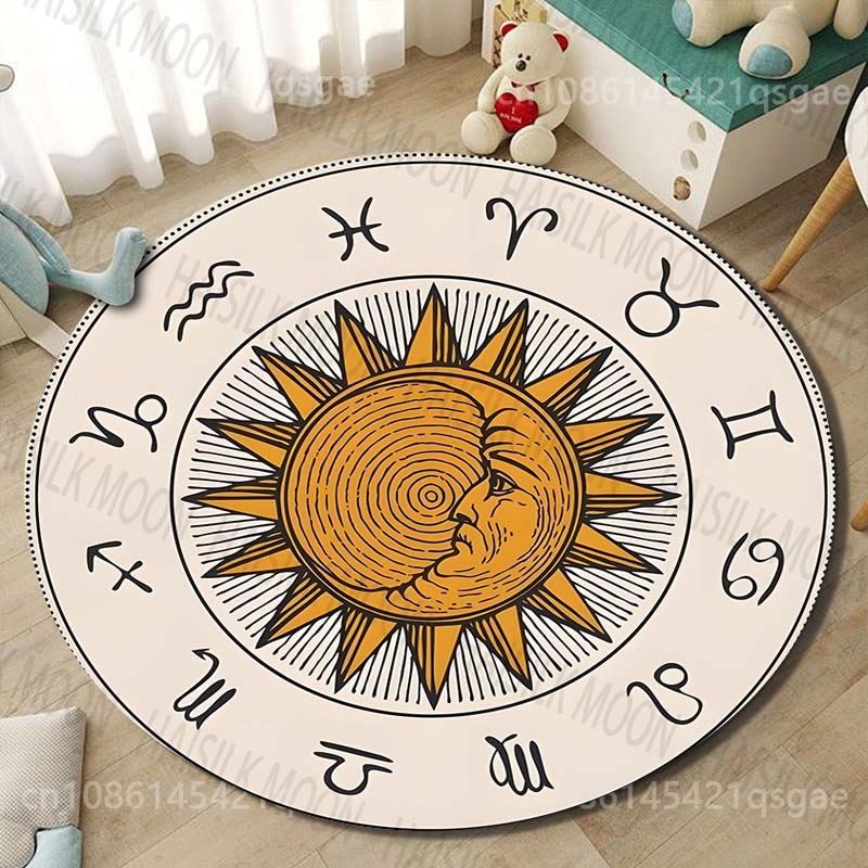 1PC Zodiac signs around sun im - Home Textiles Images บทวิจารณ์และราคา