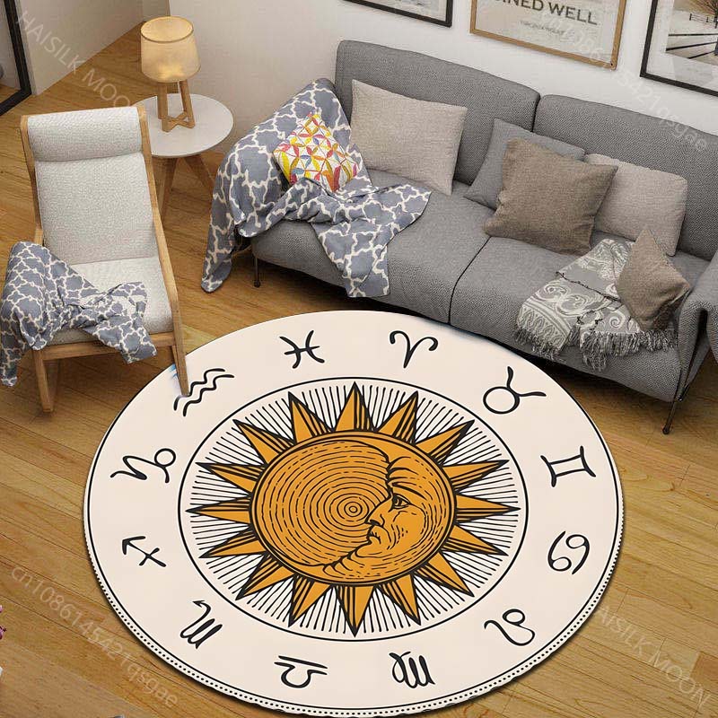 1PC Zodiac signs around sun im - Home Textiles Images บทวิจารณ์และราคา