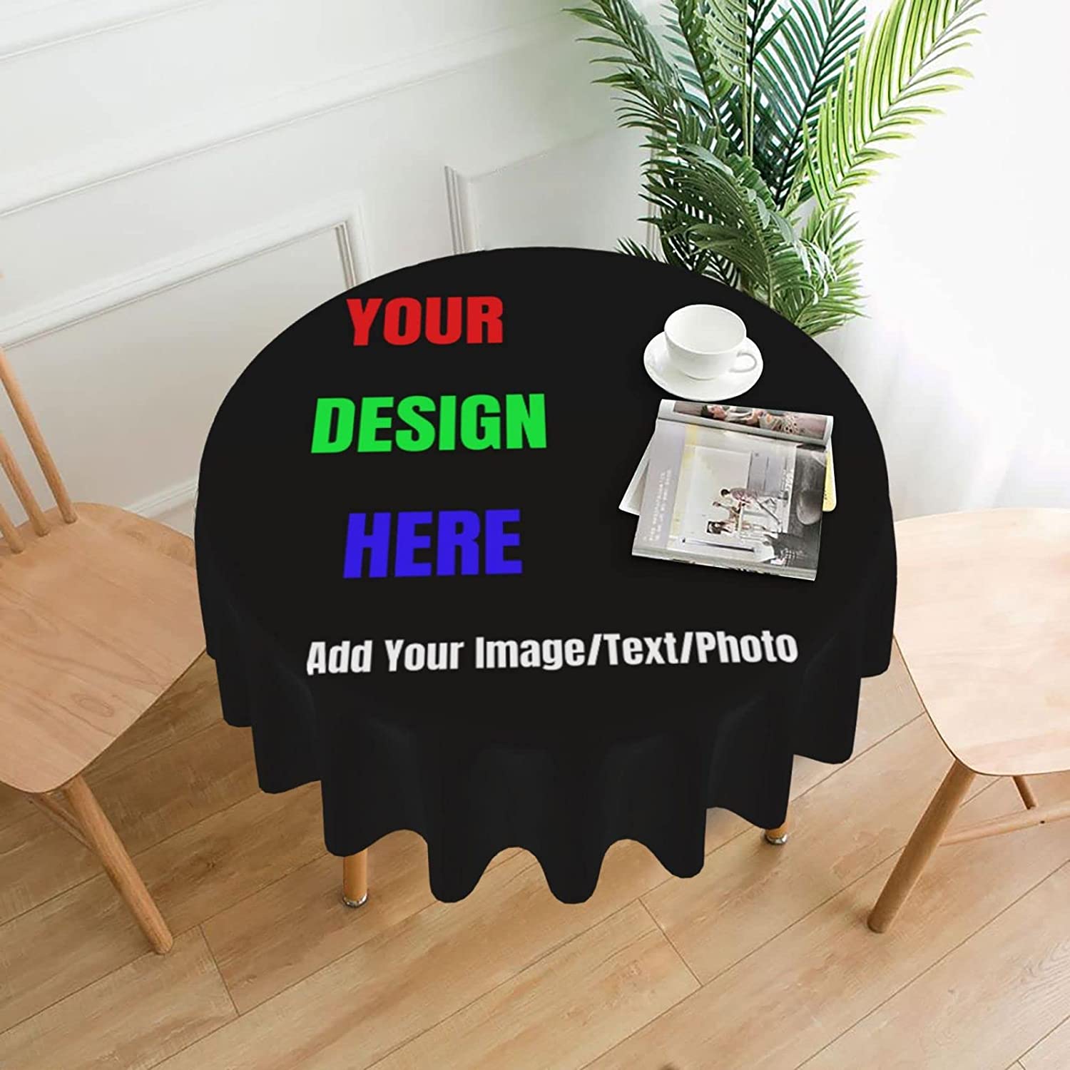 Custom Round Tablecloth Person - Home Textiles Images บทวิจารณ์และราคา