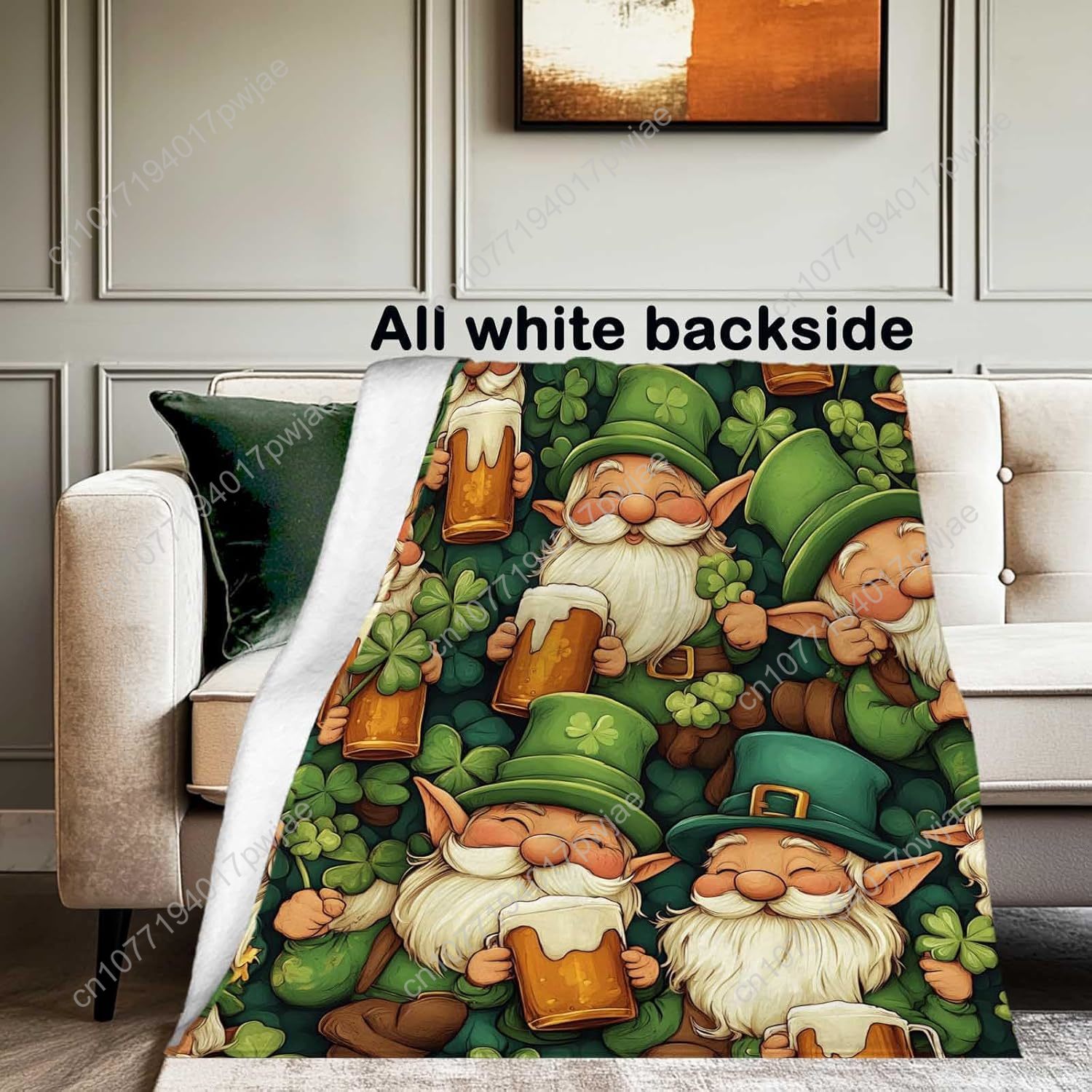 St. Patrick’s Day Gnome Throw  - Home Textiles Today บทวิจารณ์และราคา
