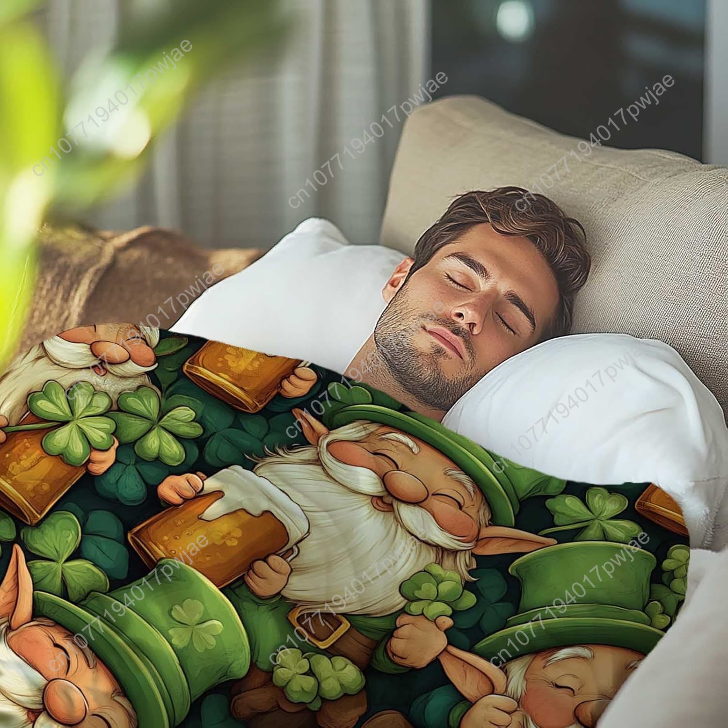 St. Patrick’s Day Gnome Throw  - Home Textiles Today บทวิจารณ์และราคา
