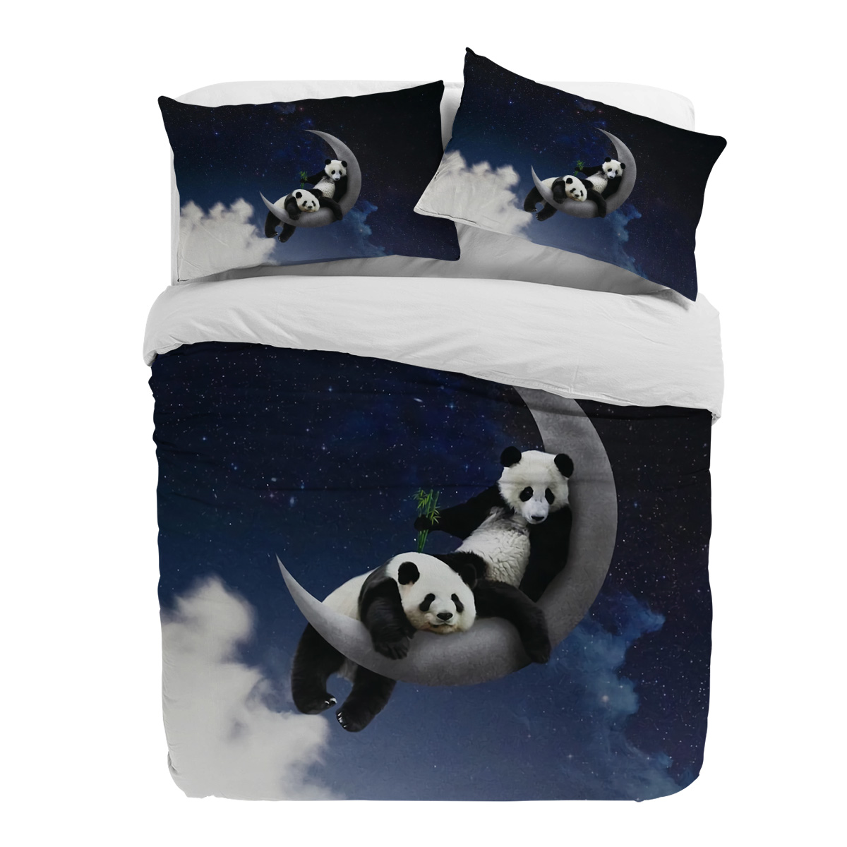 Moon Night Sky Panda Bamboo St - Home Textiles Bedding บทวิจารณ์และราคา