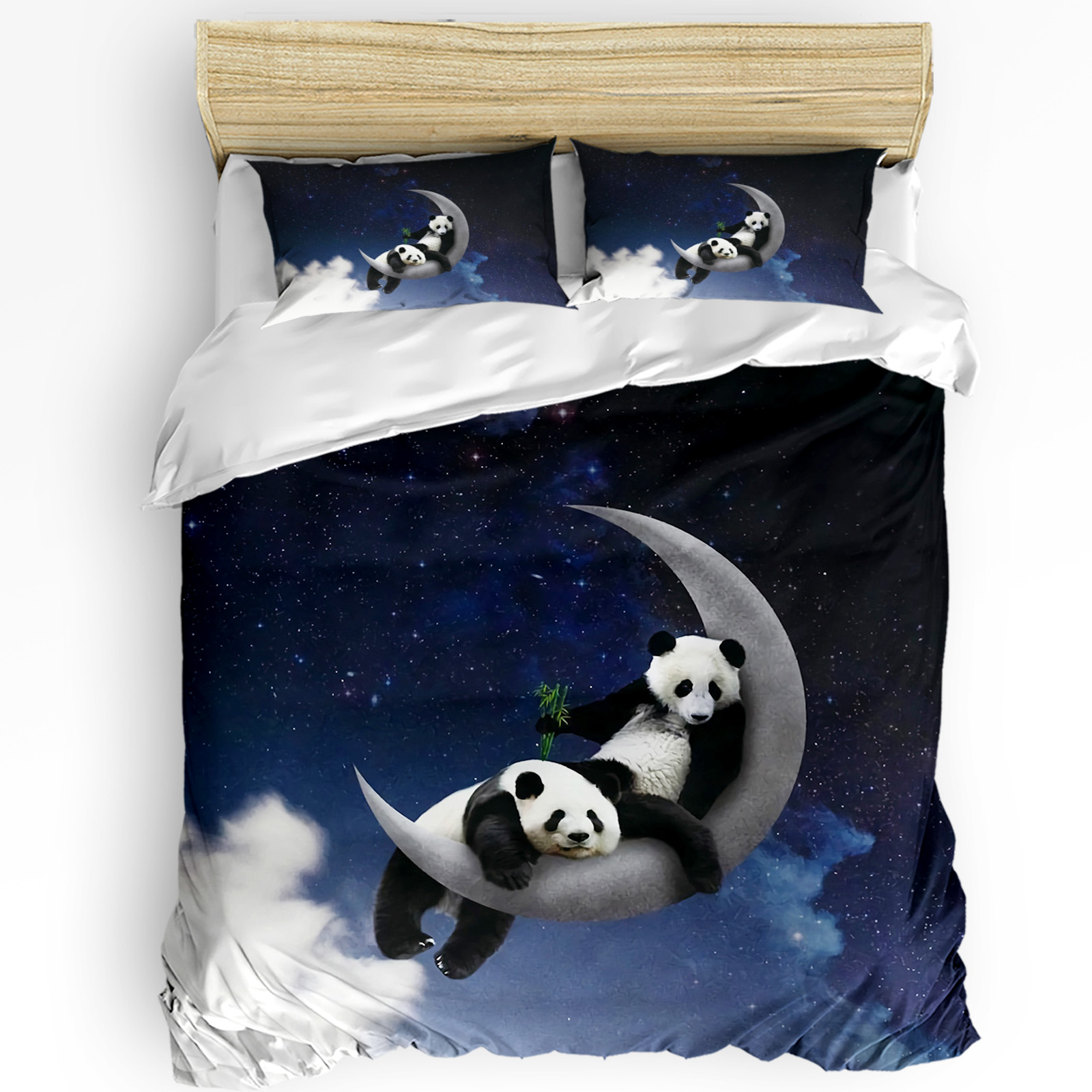 Moon Night Sky Panda Bamboo St - Home Textiles Bedding บทวิจารณ์และราคา