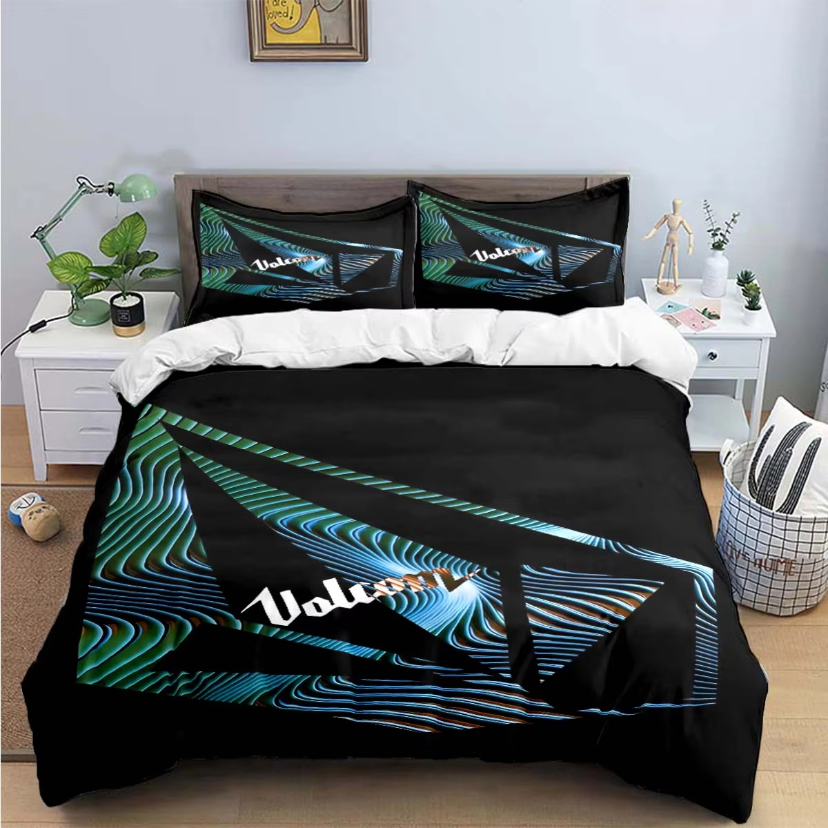 New V-VOLCOM 3d Print Bedding  - Home Textiles Bedding บทวิจารณ์และราคา