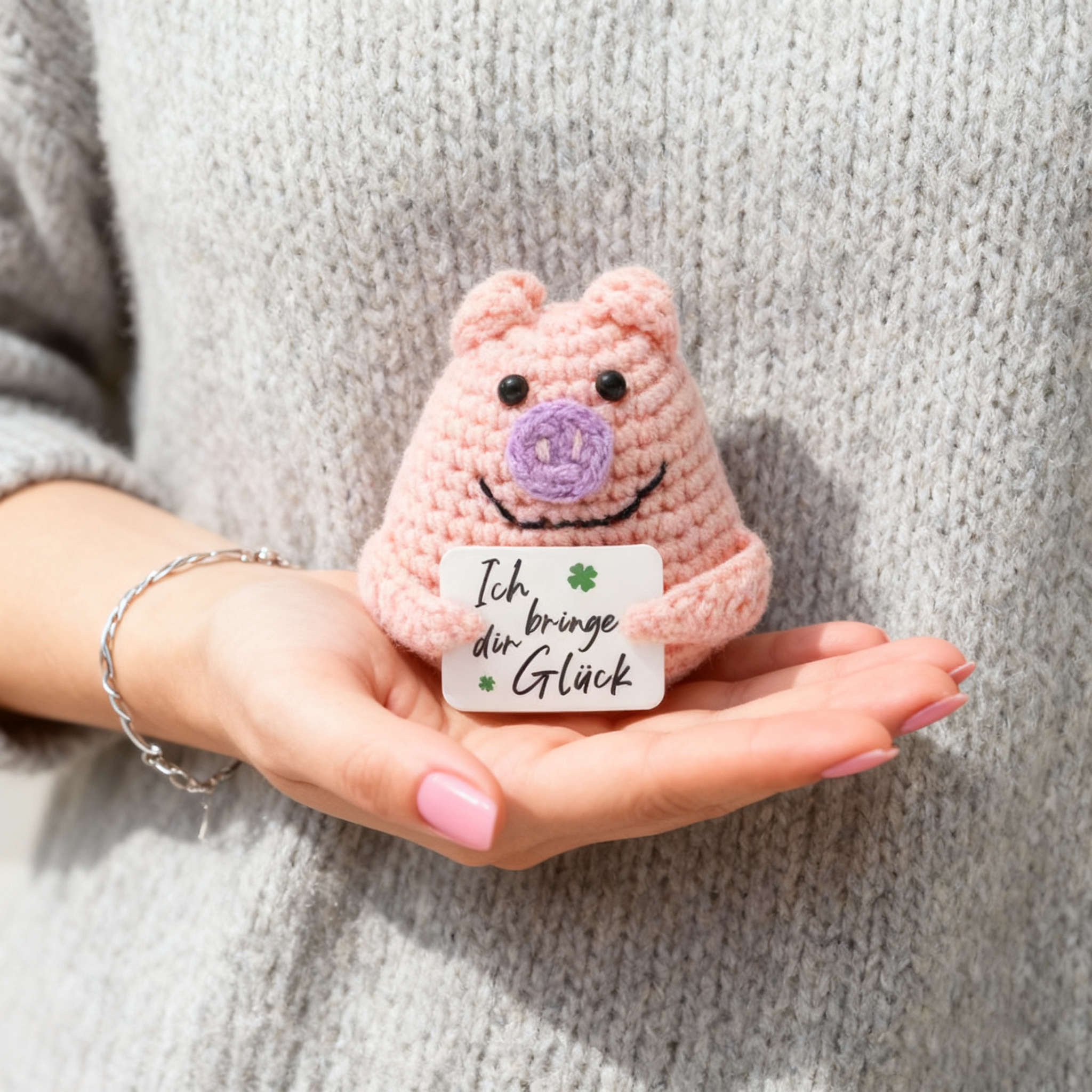 Crochet Emotional Support Pig  - Home Textiles Today บทวิจารณ์และราคา