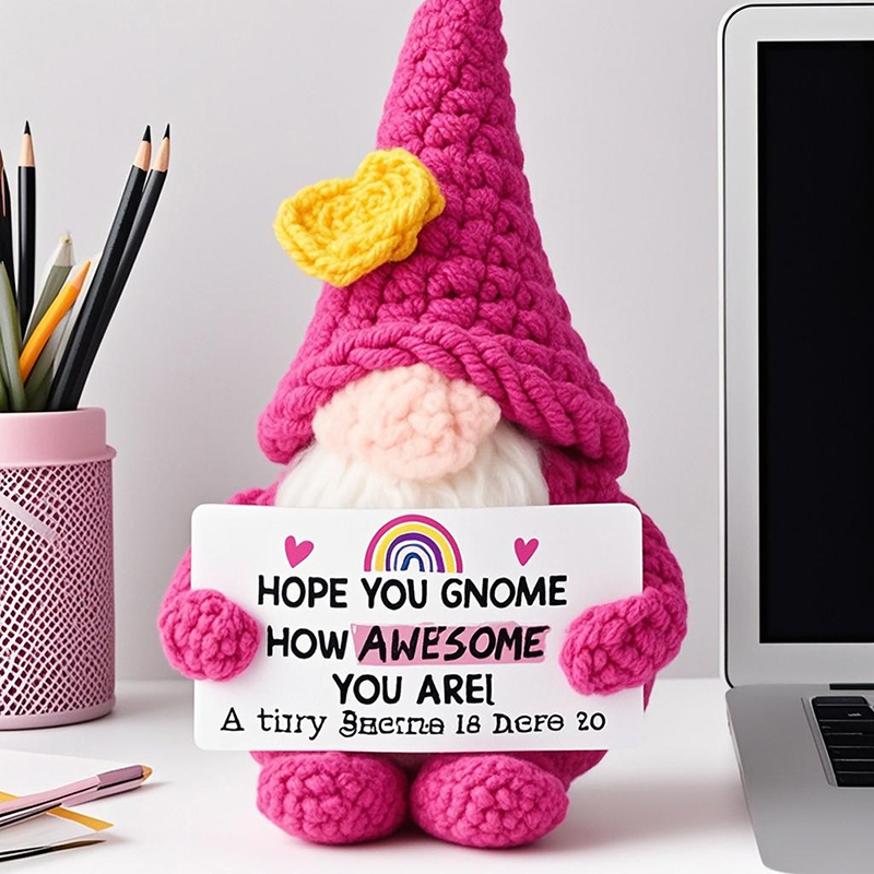 Positive Energy Crochet Gnome  - Home Textiles Today บทวิจารณ์และราคา