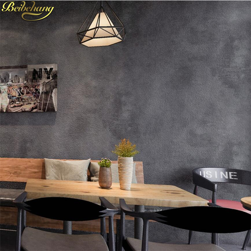 Retro cement gray wallpapers p - Home Textile Industry บทวิจารณ์และราคา