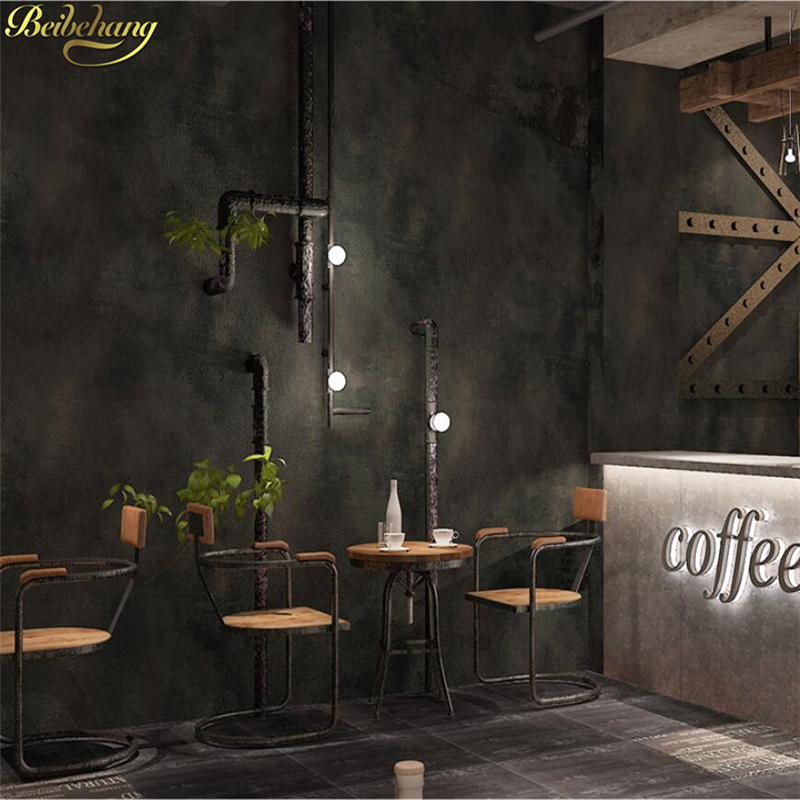 Retro cement gray wallpapers p - Home Textile Industry บทวิจารณ์และราคา