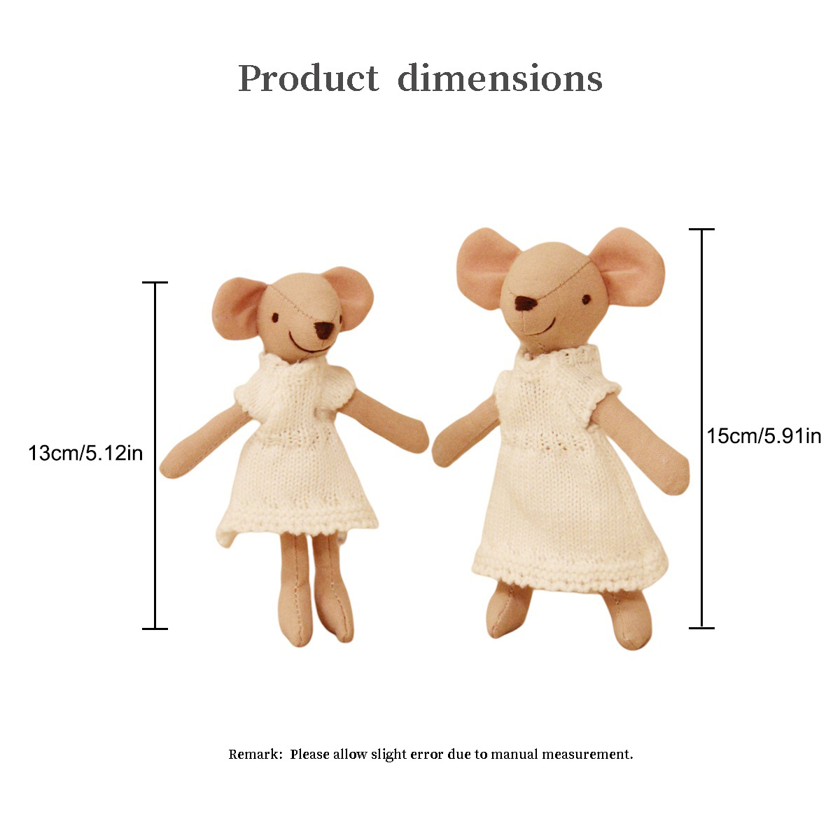 H13/15Cm Fabric Little Mouse w - Home Textiles Today บทวิจารณ์และราคา