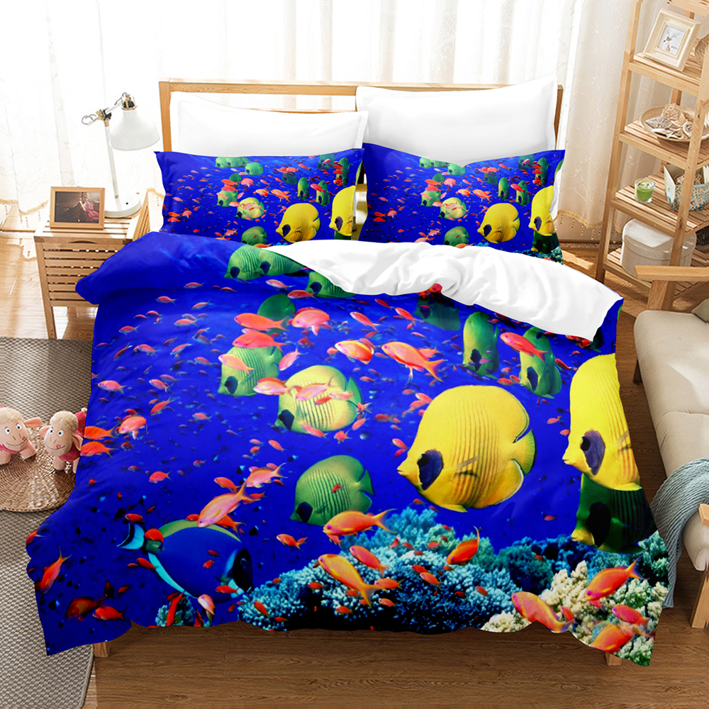 3D Print Undersea World Bed Li - Home Textiles Bedding บทวิจารณ์และราคา