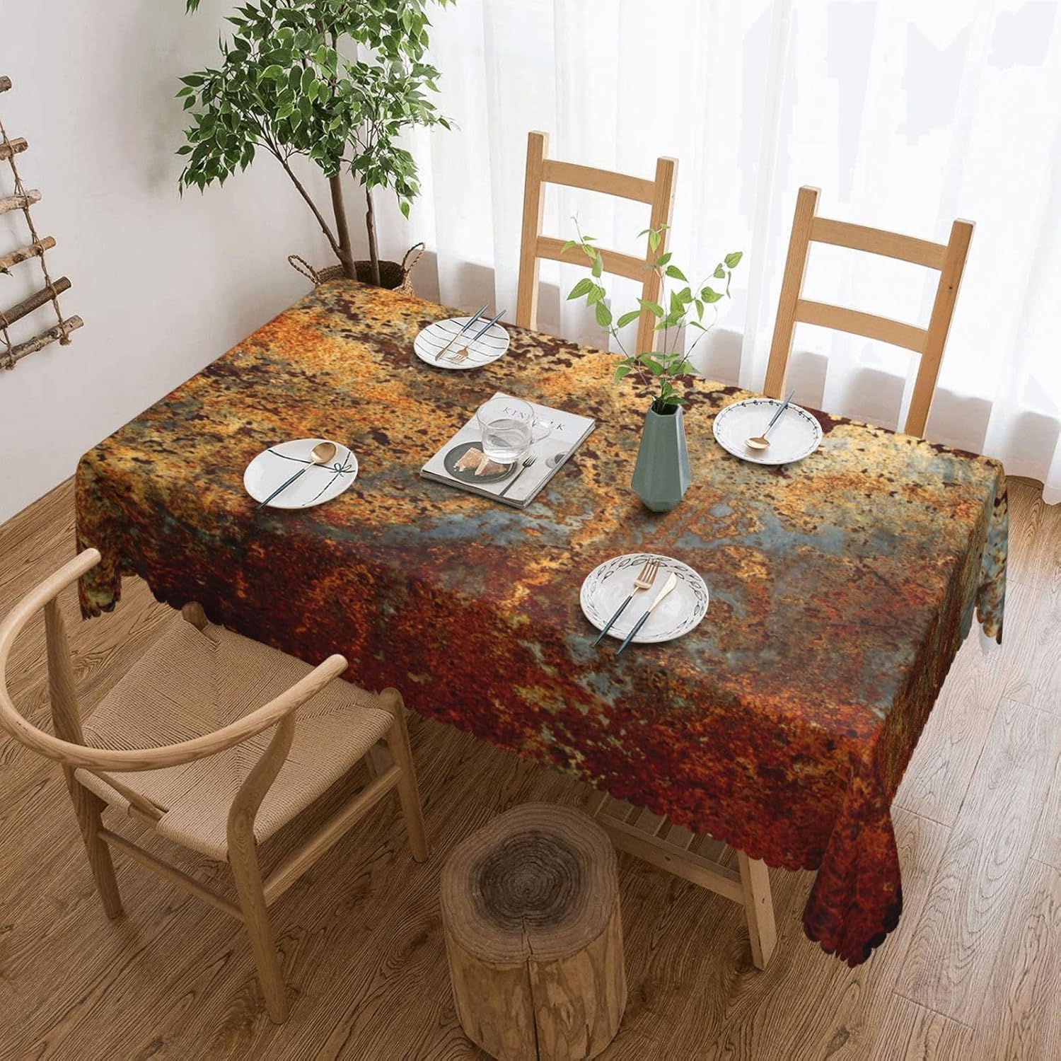 Industrial Brown Rust Metal Ta - Home Textile Industry บทวิจารณ์และราคา