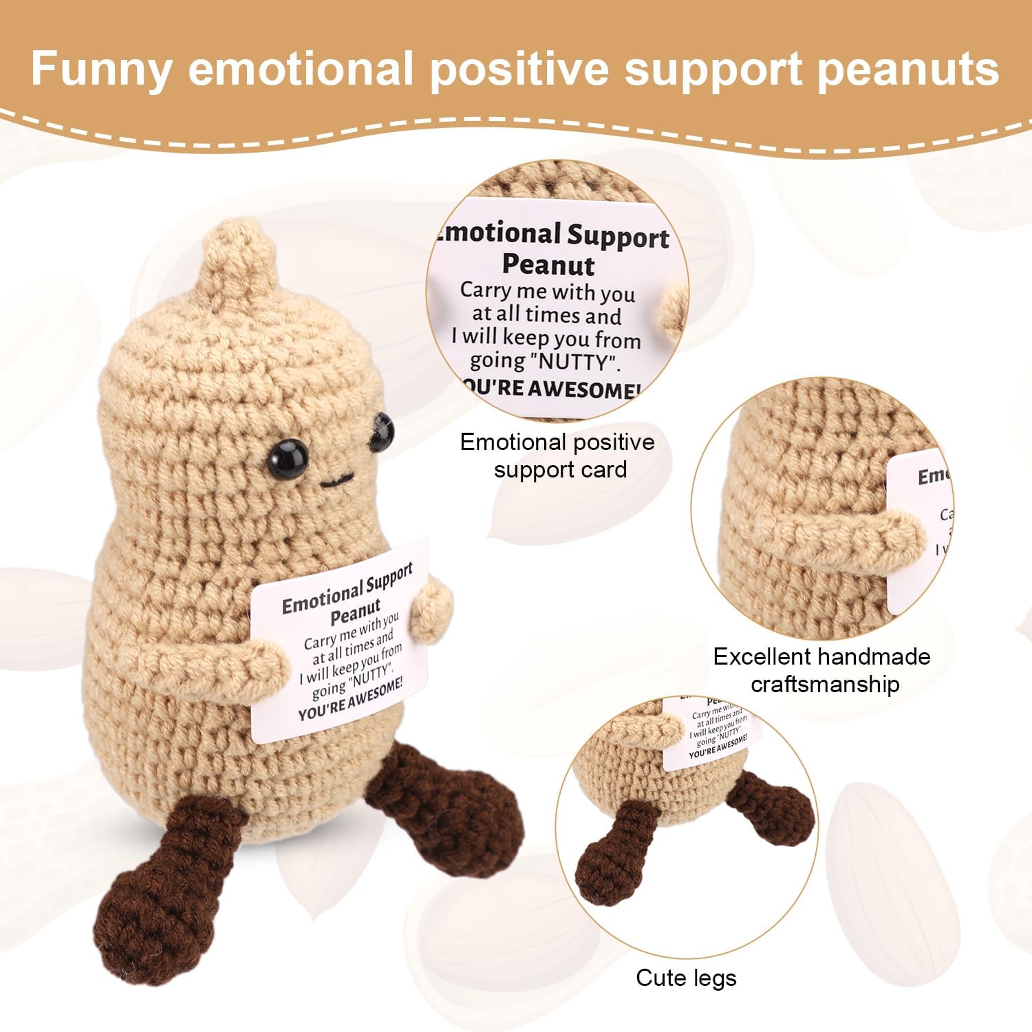 Funny Crochet Peanut Handmade  - Home Textiles Today บทวิจารณ์และราคา