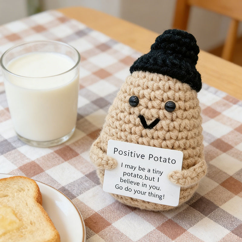 Cute Positive Potato Crochet D - Home Textiles Today บทวิจารณ์และราคา