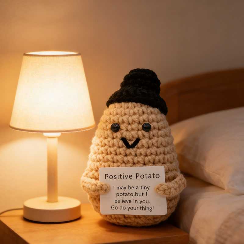 Cute Positive Potato Crochet D - Home Textiles Today บทวิจารณ์และราคา