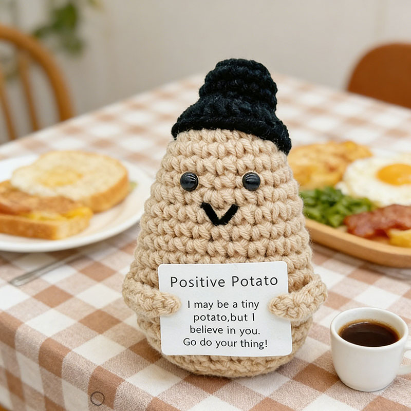 Cute Positive Potato Crochet D - Home Textiles Today บทวิจารณ์และราคา