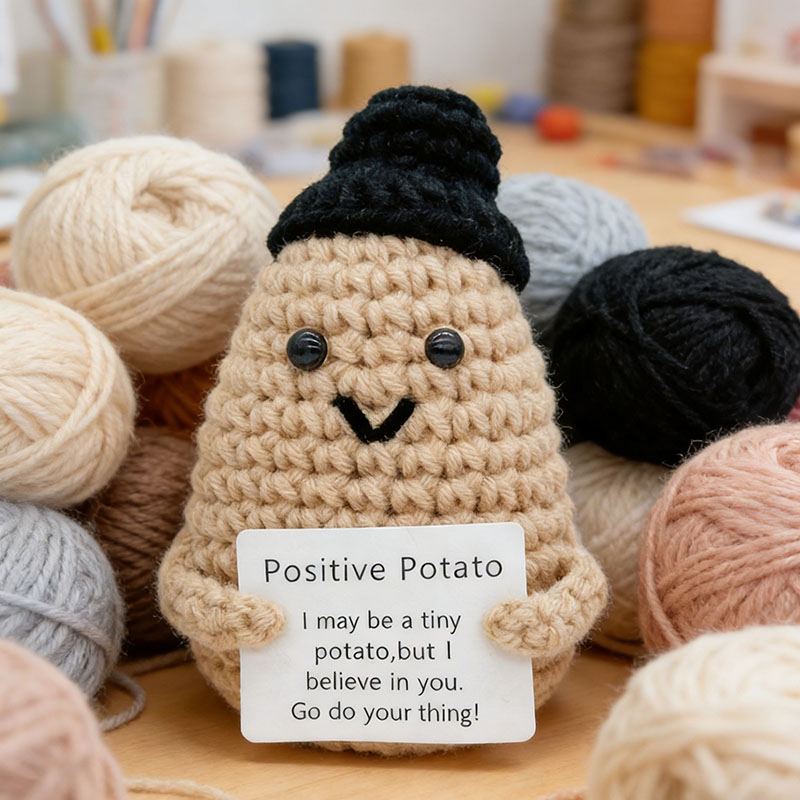 Cute Positive Potato Crochet D - Home Textiles Today บทวิจารณ์และราคา