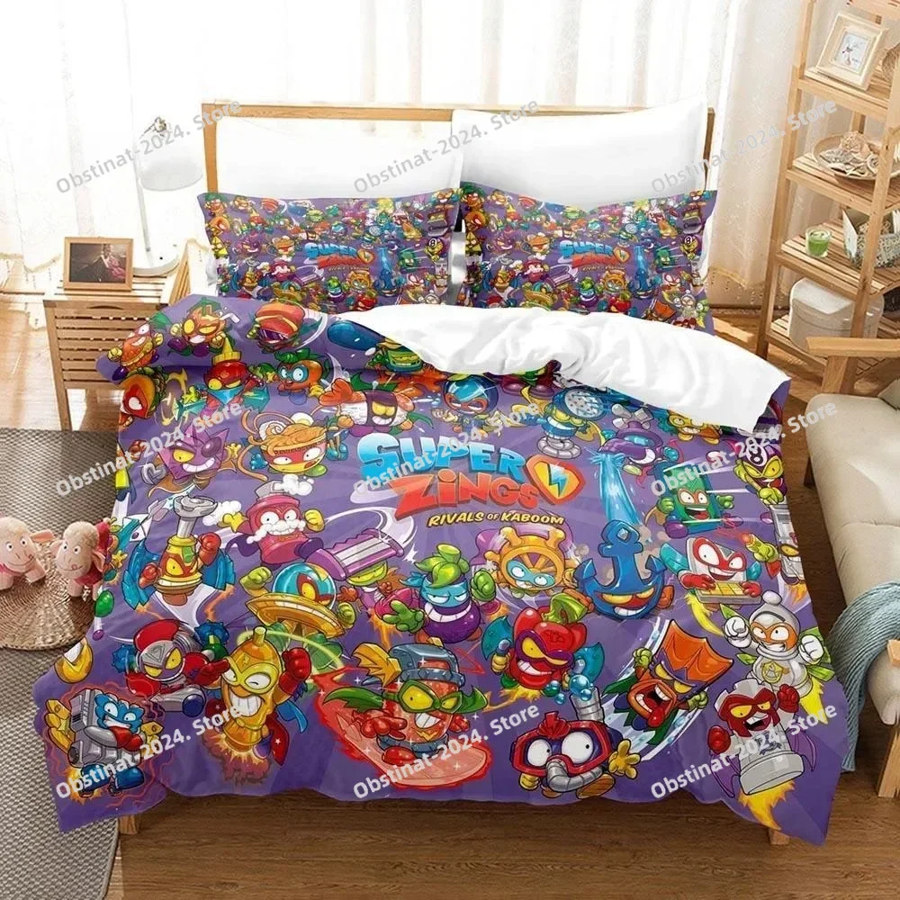 3D Print Anime Super Zings Bed - Home Textiles Bedding บทวิจารณ์และราคา